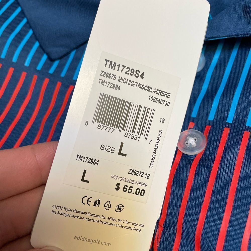 Adizero adidas golf polo. Large - Picture 5 of 9